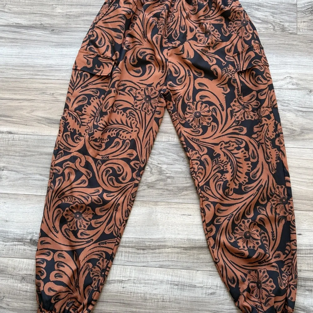Western Tooled look joggers by Sterling Kreek! - Picture 1 of 5